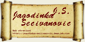 Jagodinka Sečivanović vizit kartica